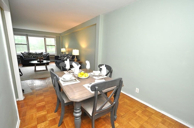 dining area with baseboards