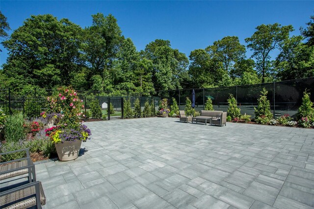 view of patio / terrace with fence