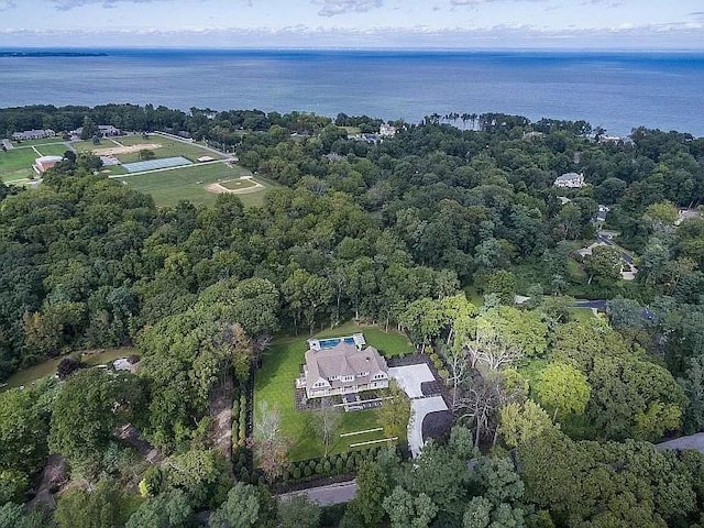 2 Short Path, Nissequogue, NY 11780 - aerial view with a wooded view and a water view