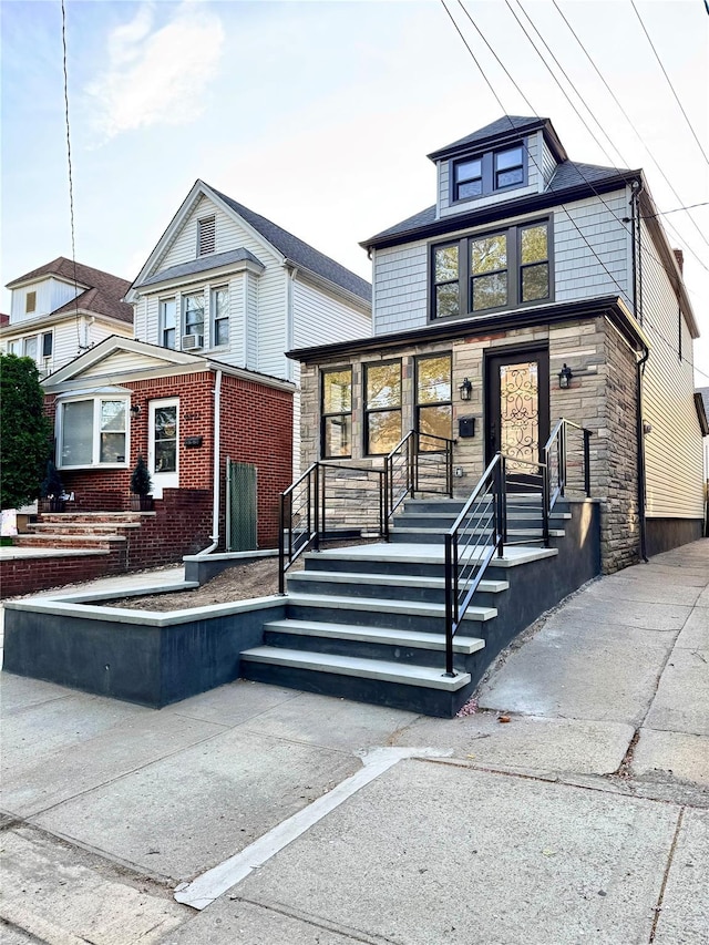 8831 69th Ave, Forest Hills, NY 11375 - traditional style home featuring stone siding
