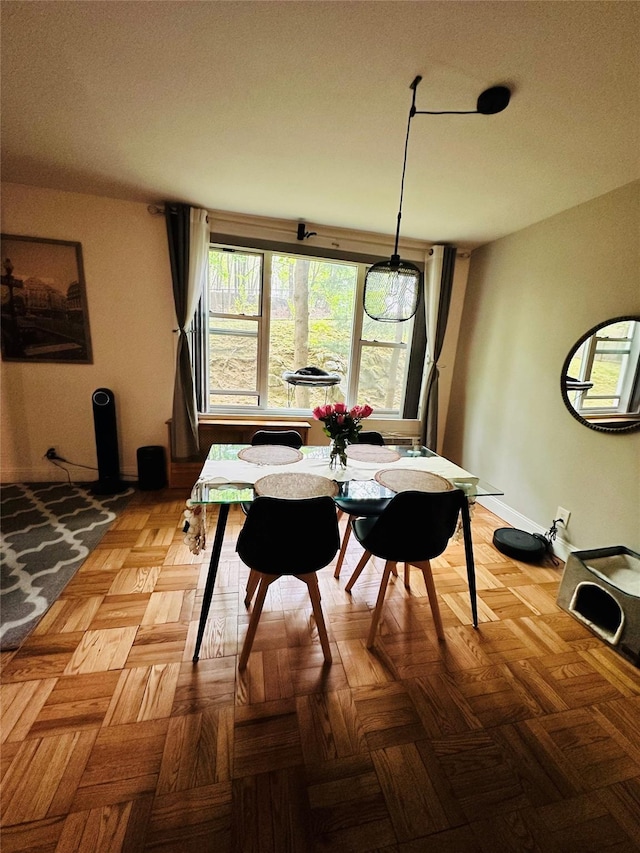 view of dining area