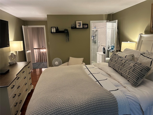 118 Skyline Dr, Coram, NY 11727 - bedroom with dark wood-style floors
