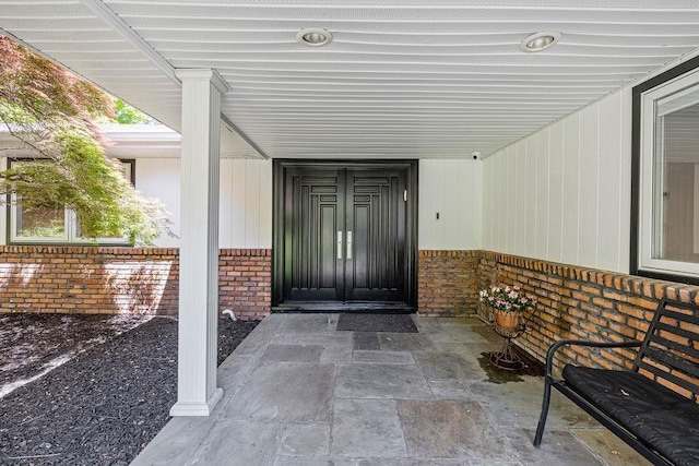 8 Beaumont Dr, New City, NY 10956 - property entrance with brick siding