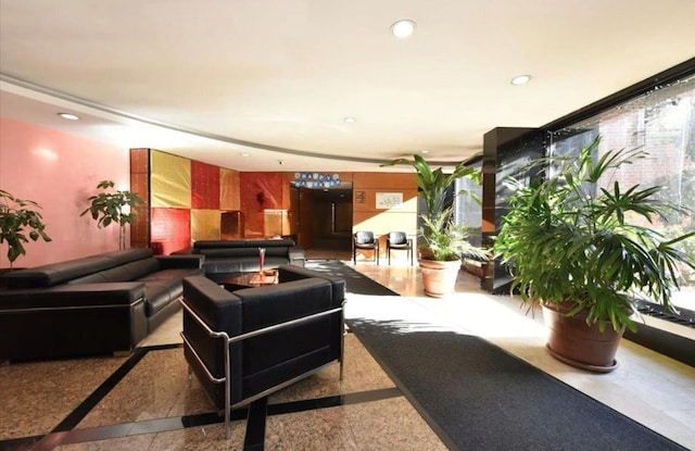 139-15 83rd Ave Unit 409, Briarwood, NY 11435 - building lobby featuring recessed lighting