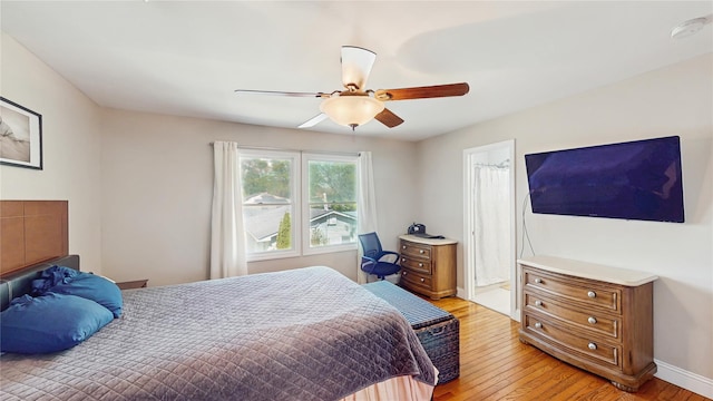 1079 Candlewood Rd, Brentwood, NY 11717 - bedroom featuring light wood-style floors and a ceiling fan