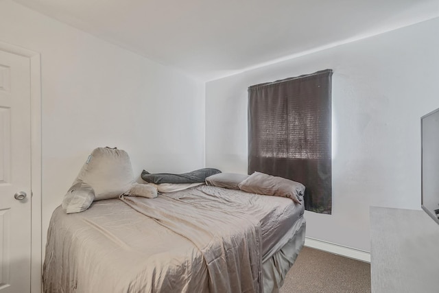 bedroom with carpet
