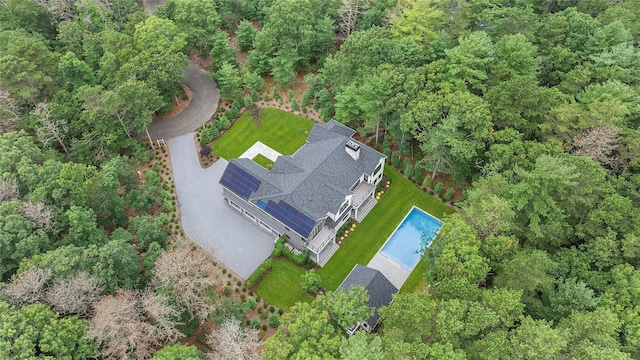 view from above of property