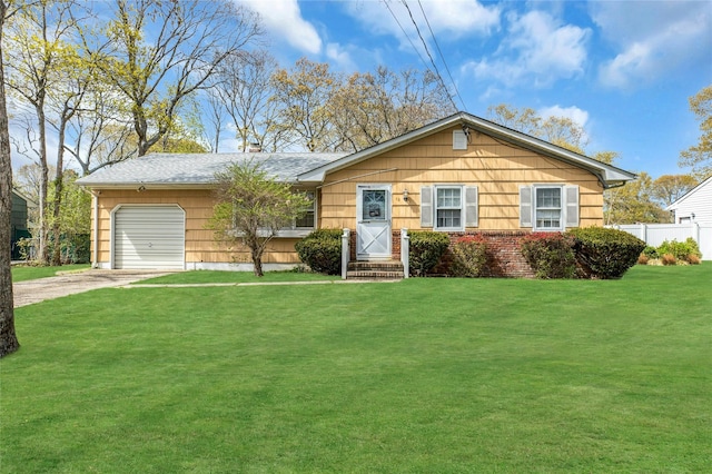 12 Harvard Dr, Hampton Bays, NY 11946 - single story home with driveway and an attached garage