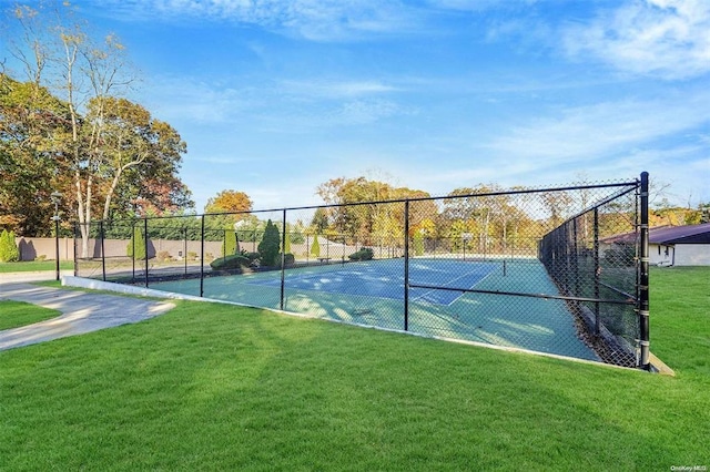 view of tennis court