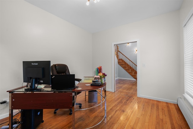 9 Hill Rd, Washingtonville, NY 10992 - office space with baseboard heating, light wood finished floors, and baseboards