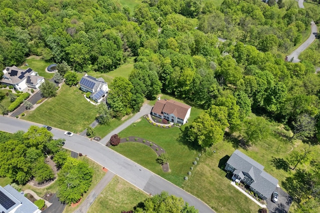 9 Hill Rd, Washingtonville, NY 10992 - aerial overview of property's location featuring a heavily wooded area