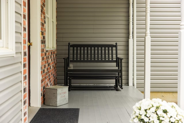 detailed view of brick siding