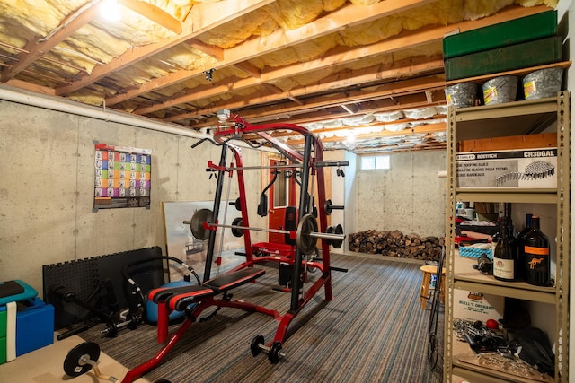 view of workout room