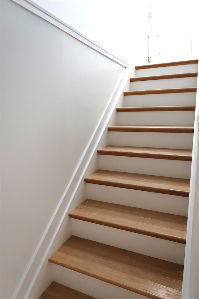 view of stairway