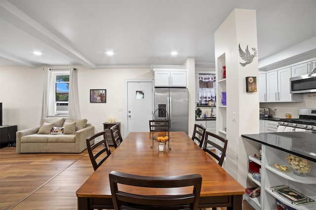 90 Bryant Ave Unit Ftd, White Plains, NY 10605 - dining space featuring wood finished floors and recessed lighting