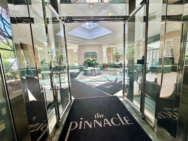 view of community lobby