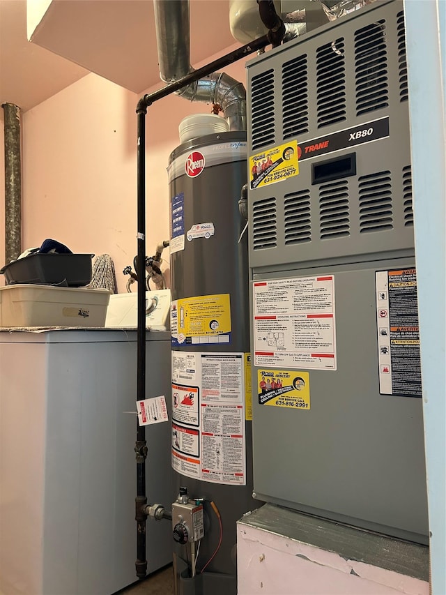 10 Monet Ct Unit 10, Middle Island, NY 11953 - utilities with gas water heater and heating unit