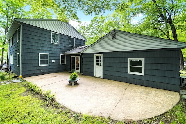 rear view of property with a patio