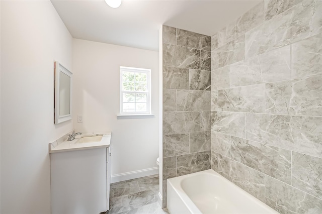 36-A Maple Ave, Port Jefferson Station, NY 11776 - bathroom featuring vanity, toilet, and baseboards