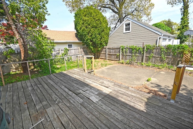 51 Manor Rd, Valley Stream, NY 11580 - deck with a fenced backyard and a patio