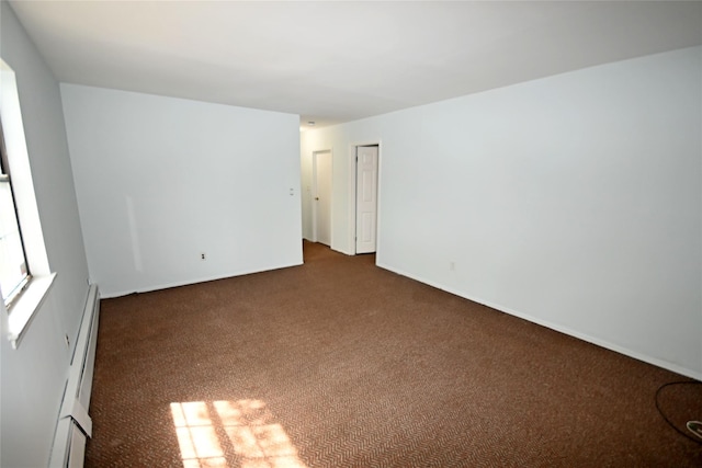 51 Manor Rd, Valley Stream, NY 11580 - unfurnished room featuring carpet floors, baseboards, and a baseboard radiator