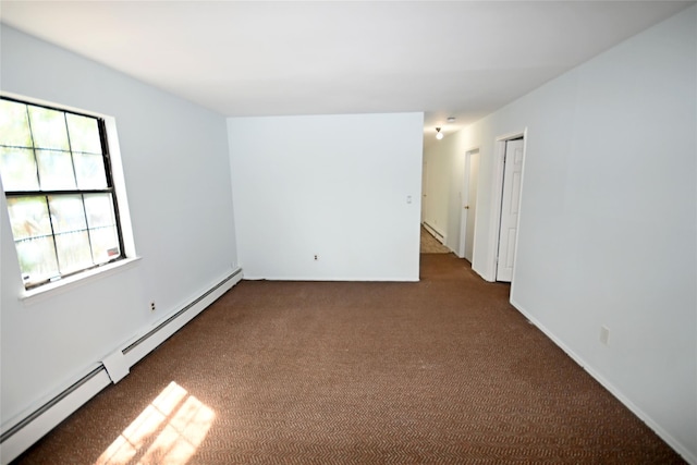 51 Manor Rd, Valley Stream, NY 11580 - empty room featuring a baseboard radiator and carpet flooring