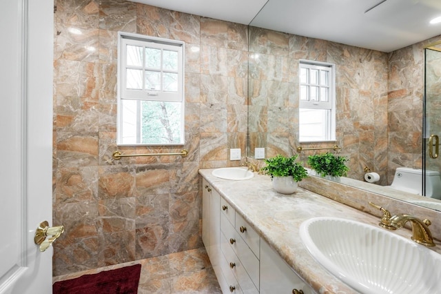 16 Cayuga Rd, Scarsdale, NY 10583 - bathroom with double vanity and plenty of natural light