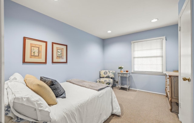 90 Gannet Dr, Commack, NY 11725 - bedroom featuring light carpet, recessed lighting, and baseboards