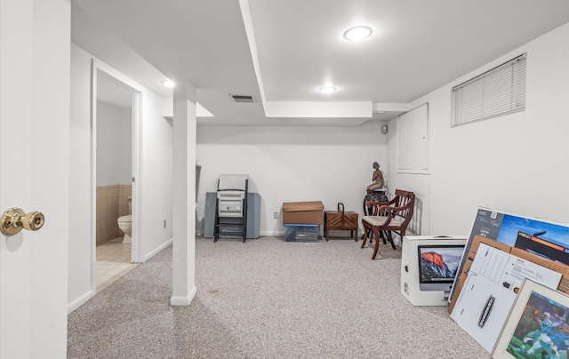 90 Gannet Dr, Commack, NY 11725 - finished below grade area with carpet flooring and baseboards