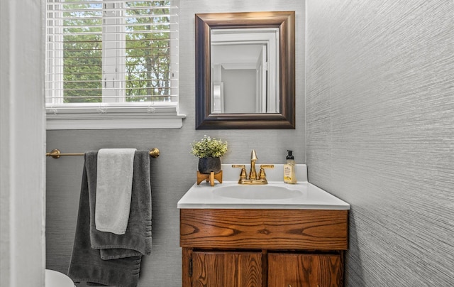 90 Gannet Dr, Commack, NY 11725 - half bathroom with vanity and toilet