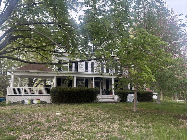view of front facade with a porch