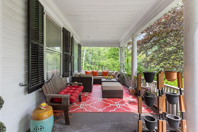 3 Losee Rd, Wappingers Falls, NY 12590 - view of patio / terrace featuring covered porch and an outdoor hangout area