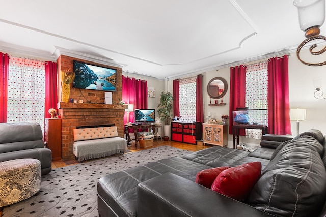 3 Losee Rd, Wappingers Falls, NY 12590 - living room featuring wood finished floors and ornamental molding