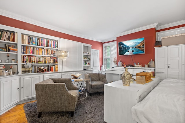 3 Losee Rd, Wappingers Falls, NY 12590 - living room featuring ornamental molding and wood finished floors