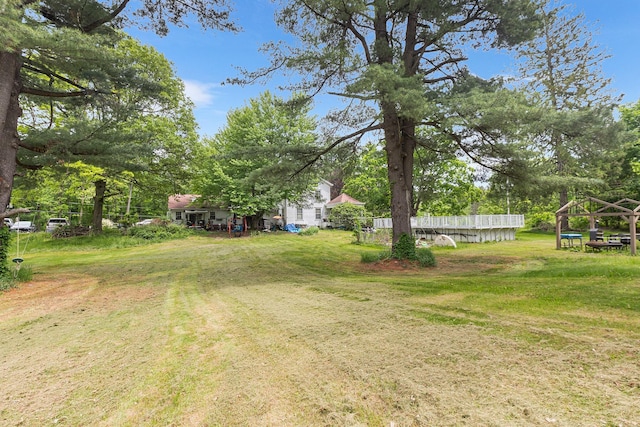 3 Losee Rd, Wappingers Falls, NY 12590 - view of grassy yard with view of wooded area