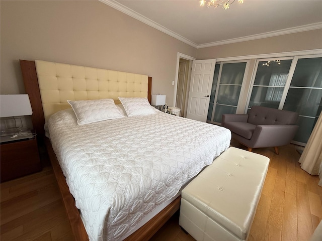 83-46 Penelope Ave, Middle Village, NY 11379 - bedroom featuring crown molding and wood finished floors