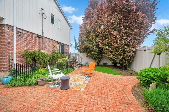 2346 Post St, East Meadow, NY 11554 - view of patio / terrace with a fenced backyard