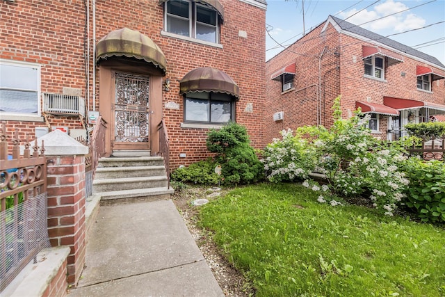 2733 Tenbroeck Ave, Bronx, NY 10469 - property entrance featuring brick siding