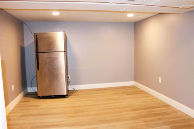 1535 Mattison St, Baldwin, NY 11510 - unfurnished room with recessed lighting, light wood-style floors, and baseboards