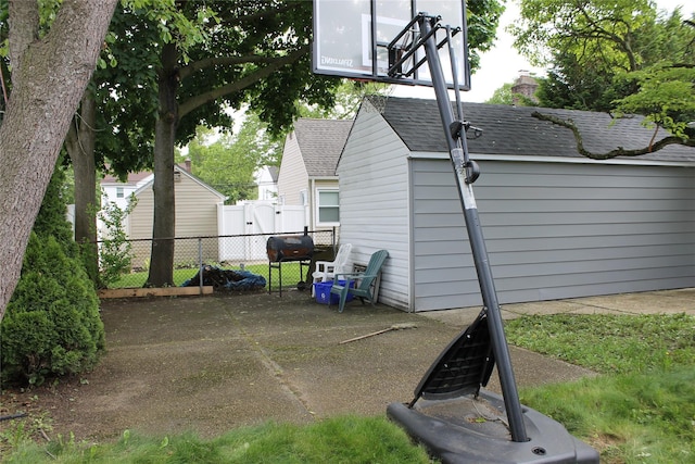 1535 Mattison St, Baldwin, NY 11510 - view of patio / terrace featuring an outbuilding
