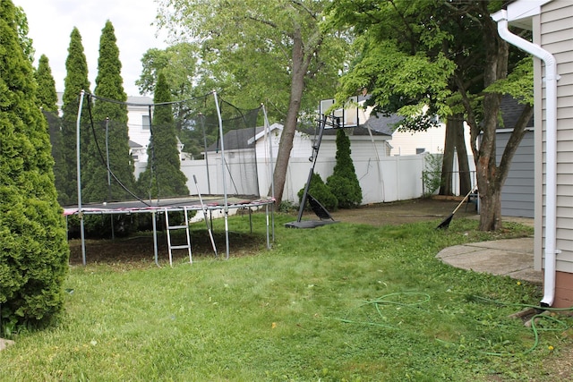 1535 Mattison St, Baldwin, NY 11510 - view of yard featuring a trampoline