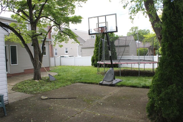 1535 Mattison St, Baldwin, NY 11510 - view of patio with a trampoline