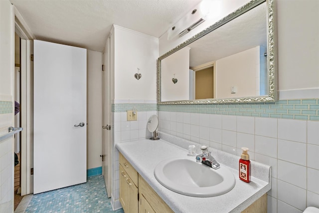 20 Idlewild Park Dr, Cornwall On Hudson, NY 12520 - bathroom with vanity and tile walls