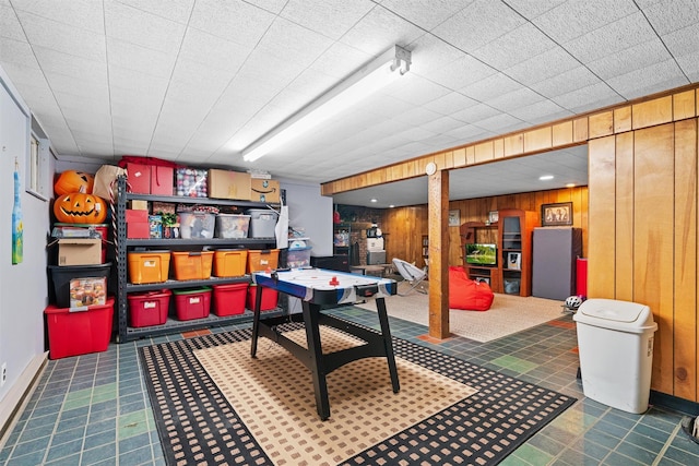 20 Idlewild Park Dr, Cornwall On Hudson, NY 12520 - finished below grade area with wooden walls