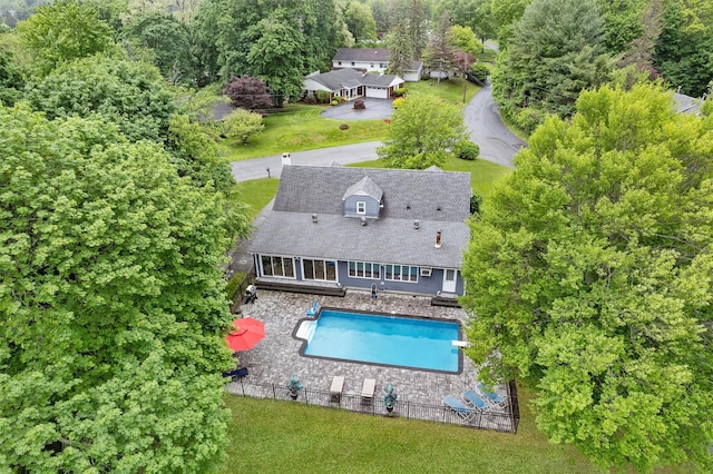 20 Idlewild Park Dr, Cornwall On Hudson, NY 12520 - aerial view of property and surrounding area with a pool