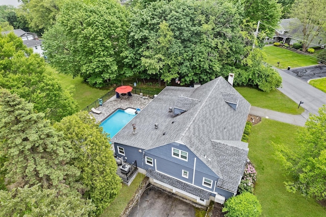 20 Idlewild Park Dr, Cornwall On Hudson, NY 12520 - aerial view of property and surrounding area featuring a pool