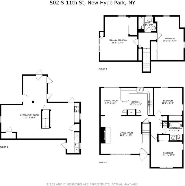 502S11th St., New Hyde Park, NY 11040 - home floor plan