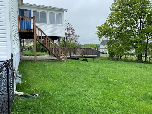 18 Prides Xing, Washingtonville, NY 10992 - view of green lawn featuring stairway and a deck