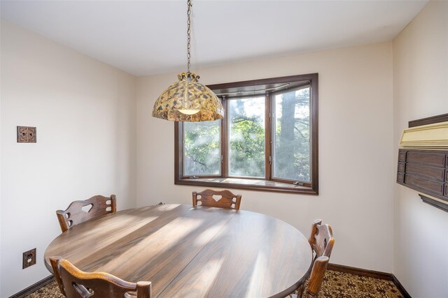 dining room featuring baseboards