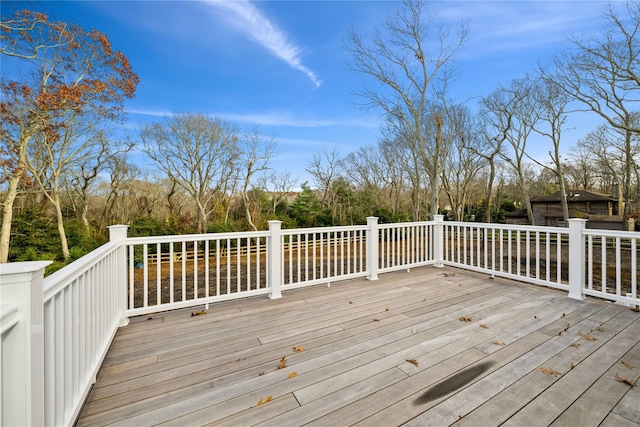 1350 Hortons Ln, Southold, NY 11971 - view of wooden terrace